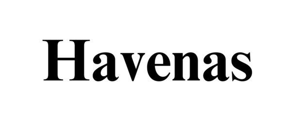 Black 'Havenas' text on a white background